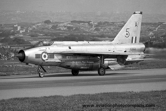 RAF 5 Squadron English Electric Lightning F.6 XS903/A at RAF Luqa