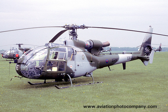 AAC 658 Squadron Westland Gazelle AH.1 XX442 at Middle Wallop (1994)
