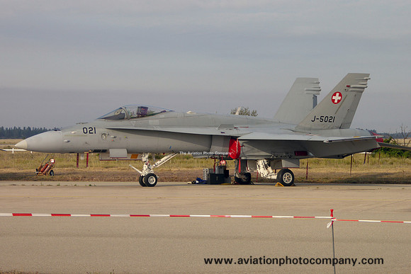 Swiss Air Force McDonnell Douglas F/A-18C Hornet J-5021 at the Istres Air Show (2016)