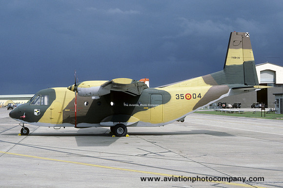 Spanish Air Force Ala 35 CASA C.212-100 T.112B-20/35-04 at IAT Fairford (1987)