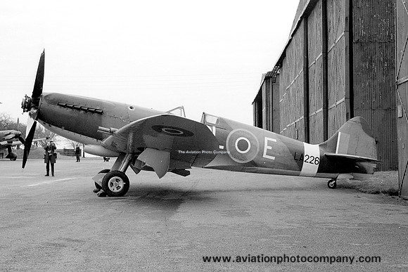 RAF Supermarine Spitfire F.21 LA226 displayed at RAF Henlow (1969)