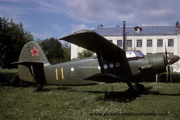 Soviet Air Force Antonov An-2T 11 yellow displayed at Ivanovo (2003)