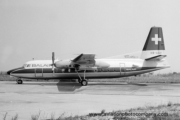 Balair Fokker F-27-200 Friendship HB-AAV (1971)