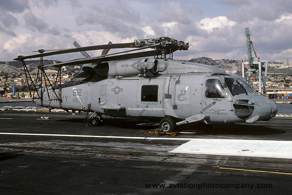 US Navy HS-11 Sikorsky SH-60F Seahawk on board USS Theodore Roosevelt (2002)