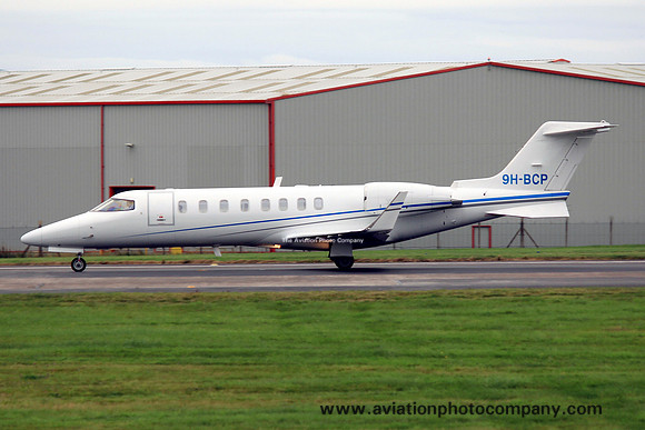 Learjet 45 9H-BCP at Prestwick (2013)