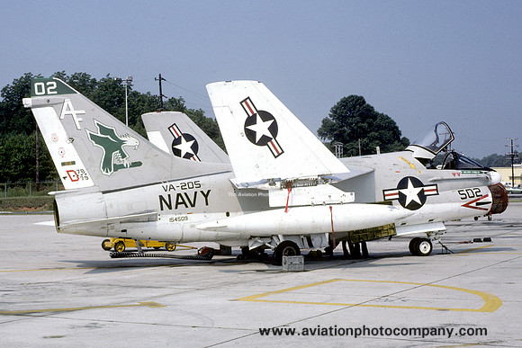 US Navy VA-205 LTV A-7B Corsair 154509/AF-502 (1980)