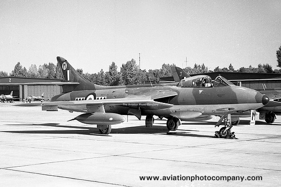 RAF 14 Squadron Hawker Hunter F.6 XJ691/M at RAF Gutersloh (1959)
