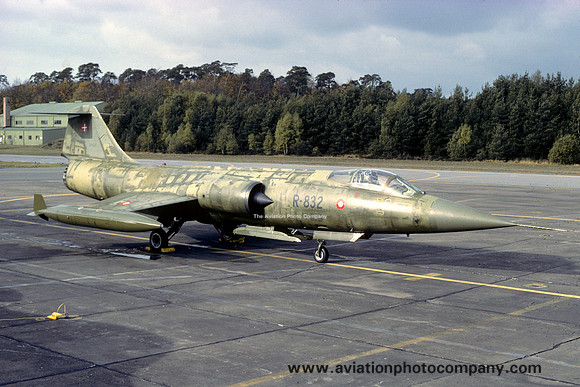 Danish Air Force Lockheed F-104G Starfighter R-832 (1979)