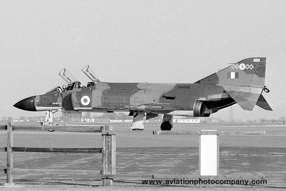 RAF 228 OCU 64 Squadron McDonnell F-4M Phantom FGR.2 XV496 (1971)