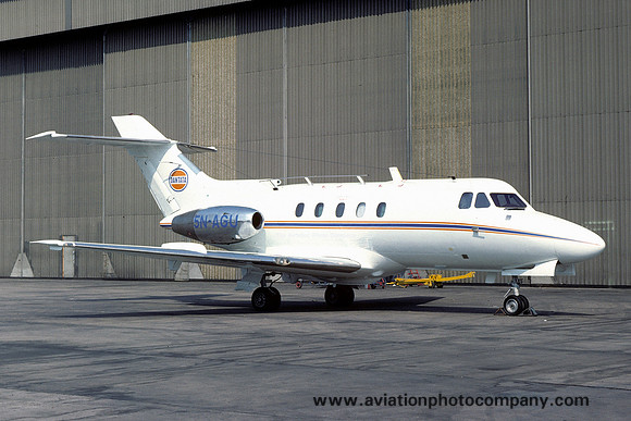 Dantata Hawker Siddeley HS.125-1B 5N-AGU at East Midlands (1978)