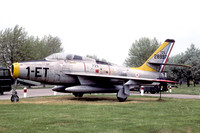 French Air Force Republic F-84F 28997/1-ET displayed at St Dizier (1987)