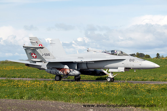 Swiss Air Force Staffel 11 McDonnell Douglas F/A-18C J-5010 at NATO Tiger Meet 2012 Orland