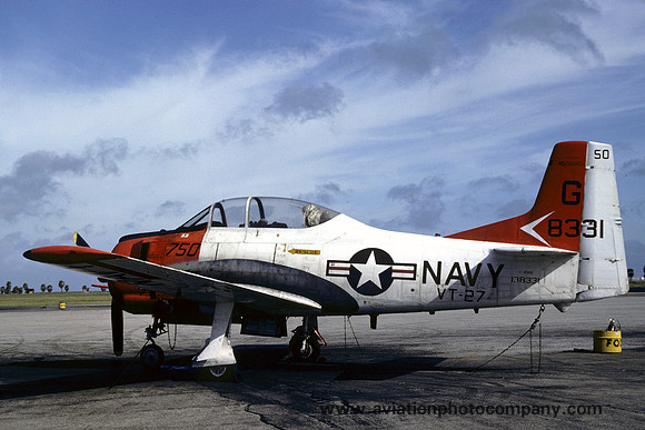 US Navy VT-27 North American T-28B Trojan 138331/G-750 (1983)