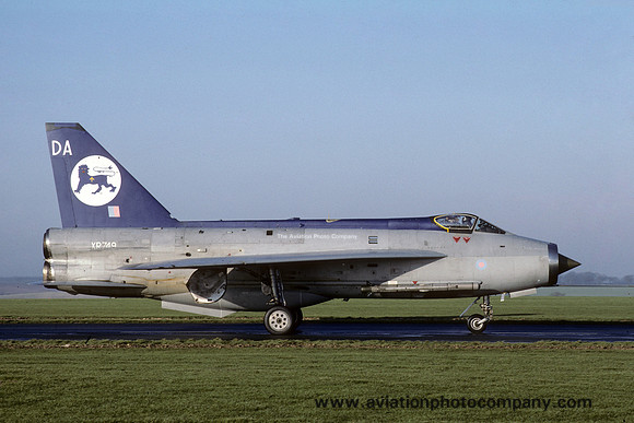 RAF Lightning Training Flight English Electric Lighting F.3 XR749/DA (1986)