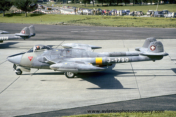 Swiss Air Force De Havilland Venom FB.54 J-1790 (1983)