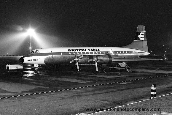 British Eagle Bristol Britannia G-AOVA at Paya Lebar (1966)