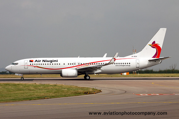Air Niugini Boeing 737-800 M-ABGK at Manchester (2013)
