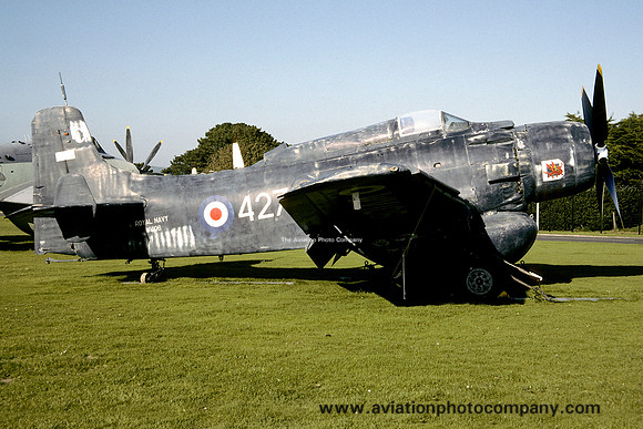 Royal Navy Douglas Skyraider AEW.1 WV106 displayed at RNAS Culdrose (1997)