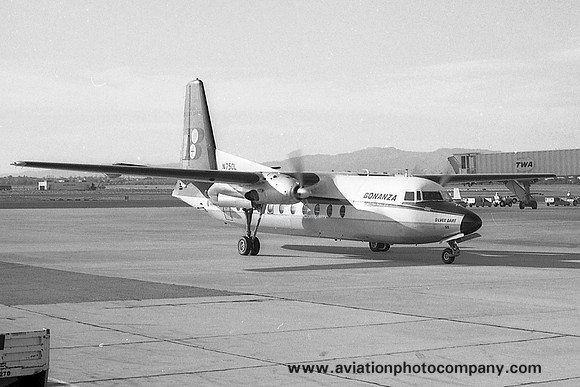 Bonanza Air Lines Fairchild F-27 N750L (1965)
