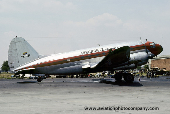 Aerongrte Colombia Curtiss C-46A Commando HK-851 (1979)