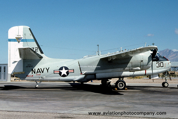 US Navy PMTC Grumman ES-2D Tracker 147872/30 at MASDC Davis Monthan (1980)