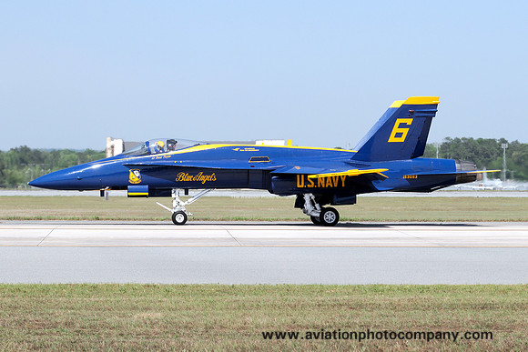 US Navy Blue Angels McDonnell Douglas F/A-18C Hornet 163093/6 at Dobbins AFB (2012)