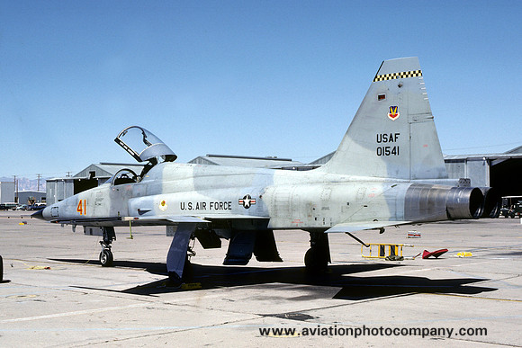 USAF 57 TTW 64 FWS Northrop F-5E Tiger 74-1541 at Nellis AFB (1980)