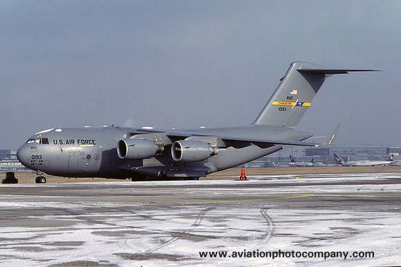USAF 437/315 AW McDonnell Douglas C-17A Globemaster 01-0193 at Rhein Main AB (2003)