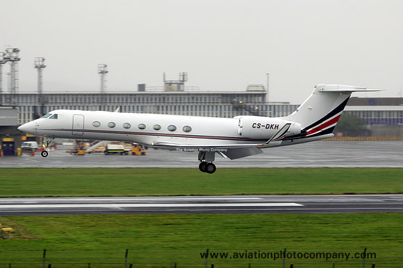 Gulfstream 550 CS-DKH at Prestwick (2013)