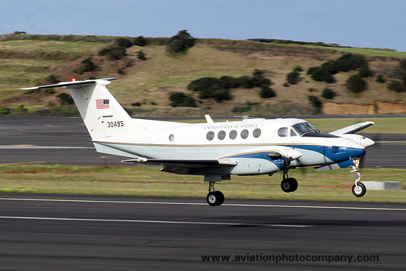 USAF Beech C-12D 83-0495 at Lajes (2012)