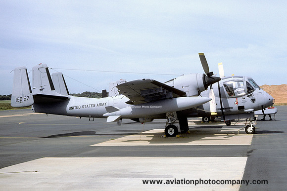 US Army Georgia ArNG 159 MICo Grumman OV-1D Mohawk 68-15957 (1985)