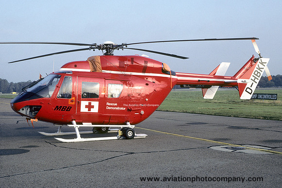 MBB-Kawasaki BK.117B-2 D-HBKK at the Farnborough Air Show (1984)