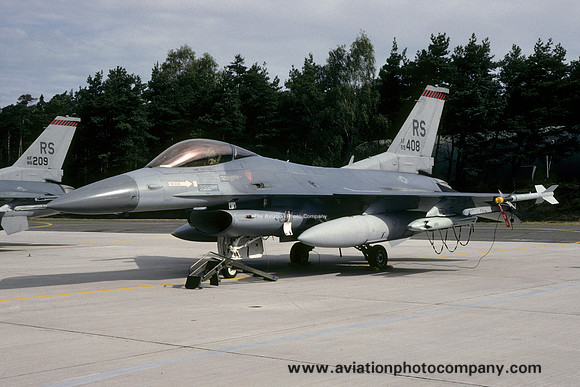 USAF 86 WG 526 FS General Dynamics F-16C Fighting Falcon 85-1408/RS (1992)