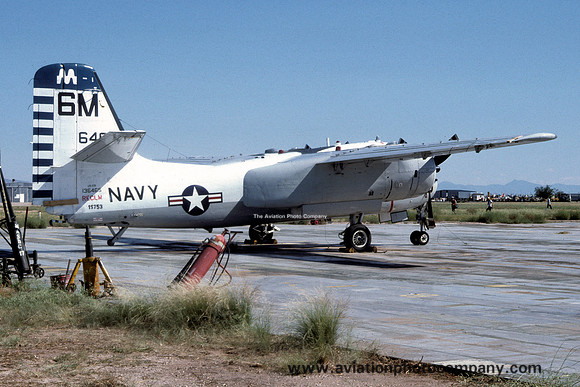 US Navy Memphis Grumman US-2B Tracker 136465/6M at MASDC Davis Monthan (1980)