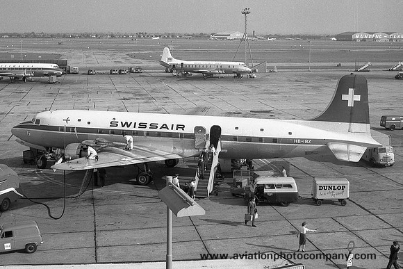 Swissair Douglas DC-6B HB-IBZ at London Heathrow