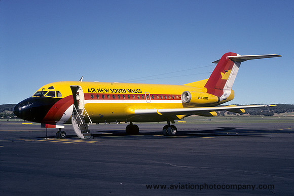 Air New South Wales Fokker F-28-1000 Fellowship VH-FKD (1984)