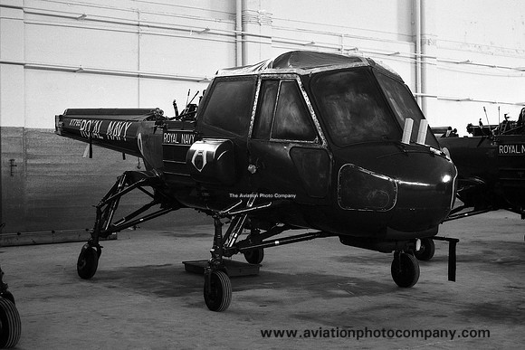 Royal Navy Westland Wasp HAS.1 XT795 stored at Wroughton (1976)