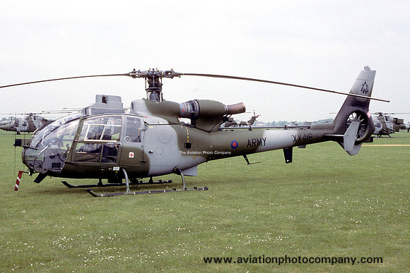 AAC 657 Squadron Westland Gazelle AH.1 XX416 at Middle Wallop (1994)
