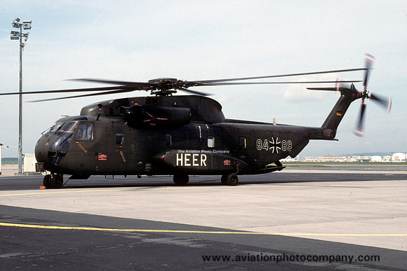 German Army HFR35 Sikorsky CH-53C Stallion 84+89 at Rhein Main AB (2001)