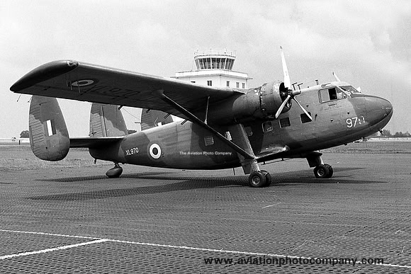 RAF 209 Squadron SAL Twin Pioneer C.1 XL970 at RAF Seletar (1966)
