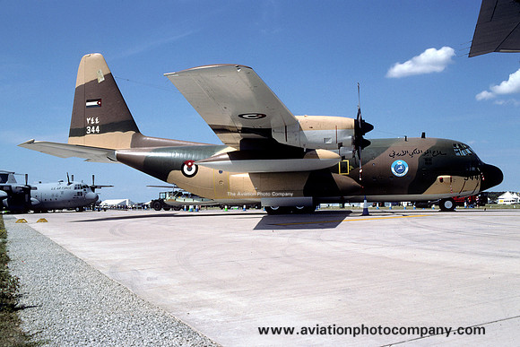 Jordanian Air Force 3 Squadron Lockheed C-130H Hercules 344 at RIAT Fairford (2002)