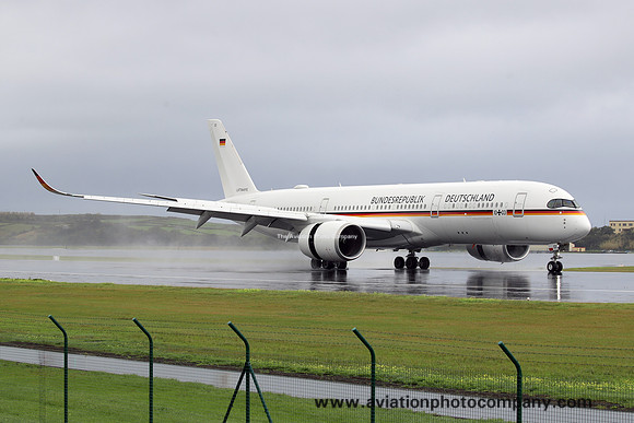 German Air Force FBS Airbus A350-941 10+03 at Lajes (2025)