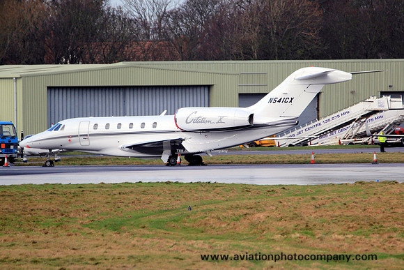 Cessna 750 Citation X N541CX at Prestwick (2014)