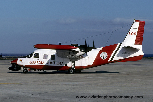 Italian Coast Guard Piaggio P-166DL3 MM25167/8-09 (2002)