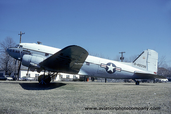 USAF Douglas VC-47D Skytrain 43-49336 displayed at Chanute AFB