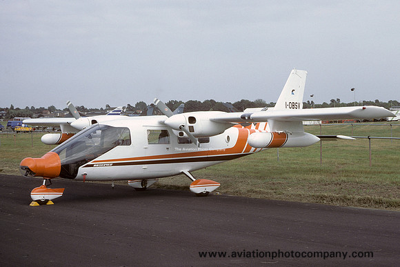 Partenavia P.68OB Observer I-OBSV at the Farnborough Air Show (1984)
