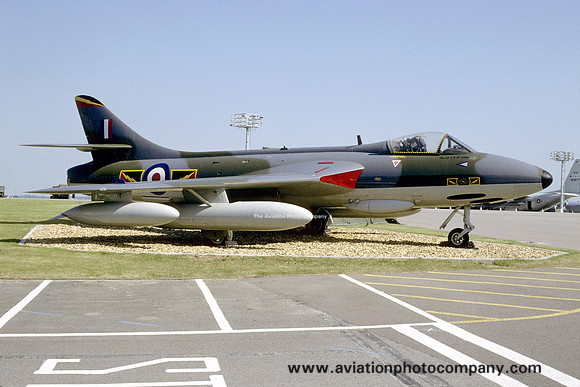 RAF Hawker Hunter F.6A XE606 displayed at RAF Cottesmore (2000)