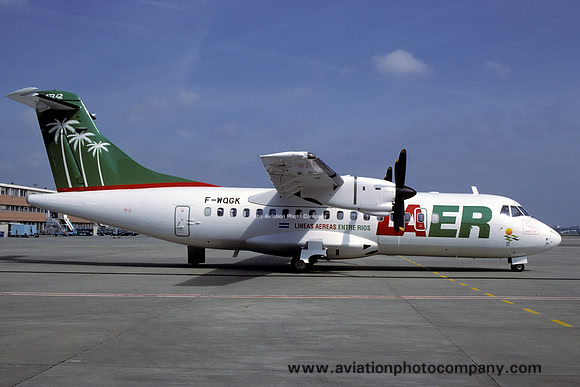 LAER ATR-42 F-WQGK at Toulouse (1998)
