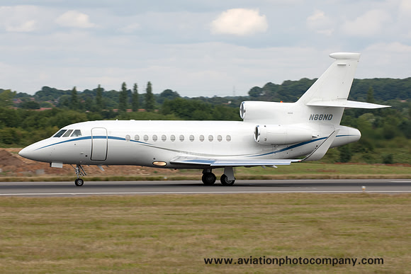Perimeter Road Services Dassault Falcon 900 N88ND at Luton (2015)