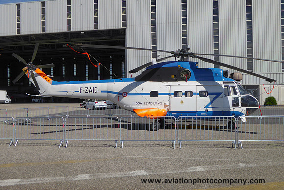 French Air Force DGA-EV Aerospatiale SA.330B Puma F-ZAIC at the Istres Air Show (2016)